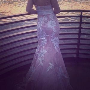 Light pink prom dress